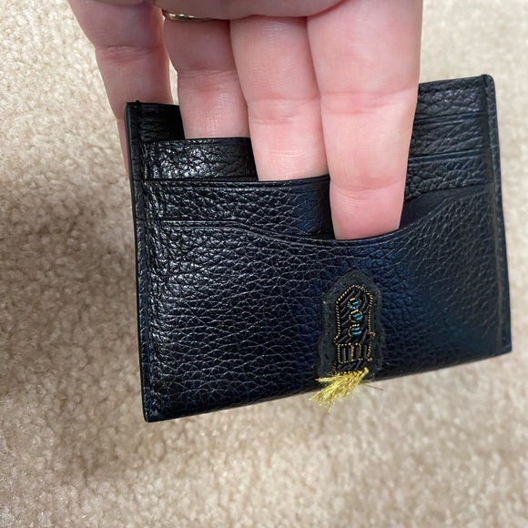 Coach Flat Card Case with Souvenir Embroidery—57736 - Picture 4 of 6